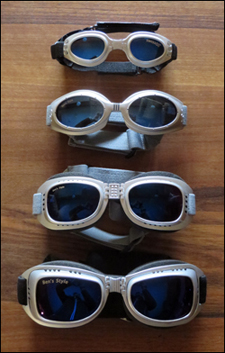 Hundebrille mit 1005 UVA, UVB, UVC Schutz - Gr&ouml;ssen